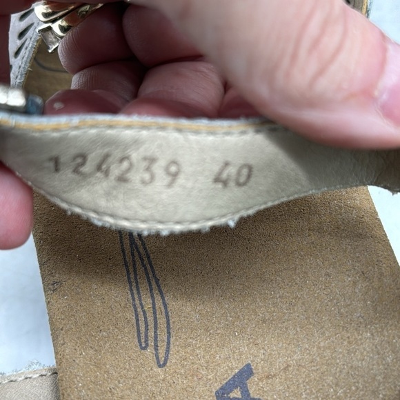 Romika Leather Cut Out Silver Sandals EU Size 40 MCS5119J - Picture 7 of 10